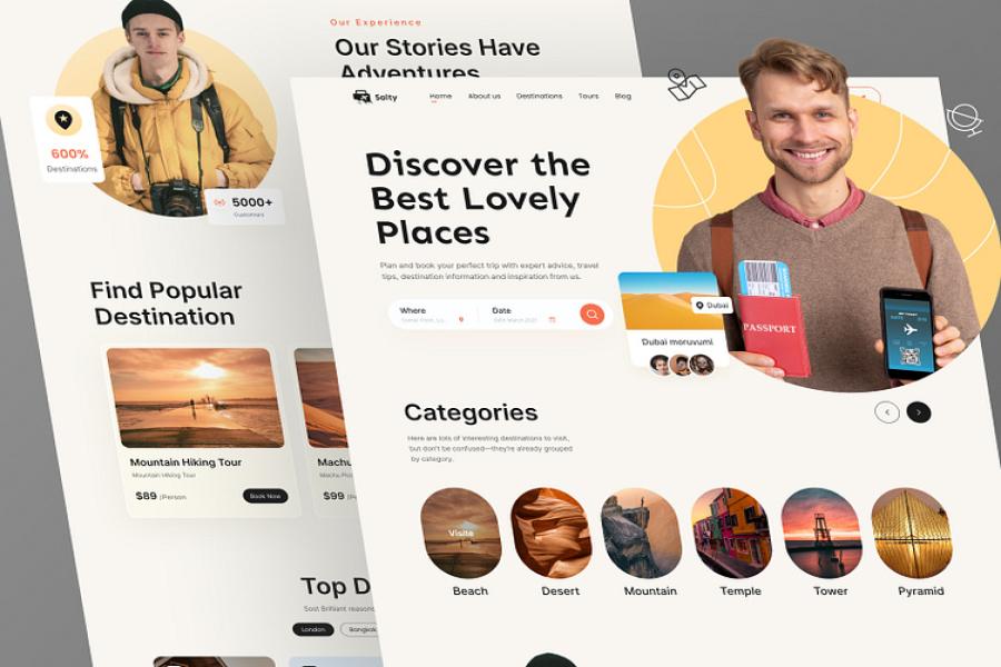 Custom Brand Design with Website UI Styling