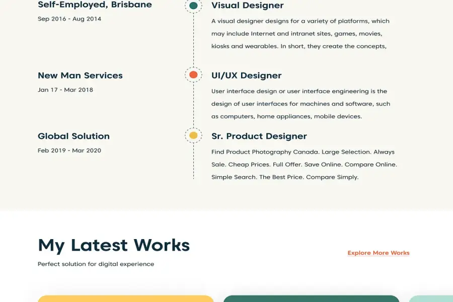 Modern and Responsive Portfolio Website Design for Creatives and Professionals