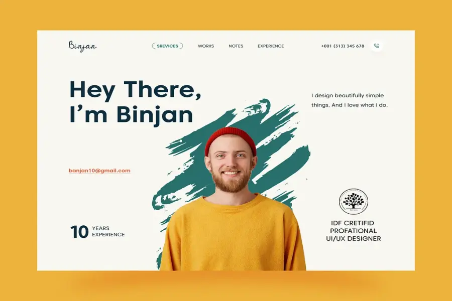 Modern and Responsive Portfolio Website Design for Creatives and Professionals